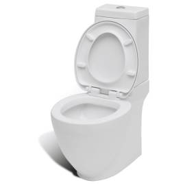 Set de toaletă & bideu, alb, ceramică, 6 image