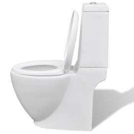 Set de toaletă și bideu, ceramică albă, 7 image