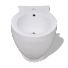 Set de toaletă și bideu, ceramică albă, 9 image