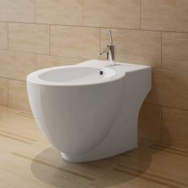 Set de toaletă și bideu, ceramică albă, 2 image