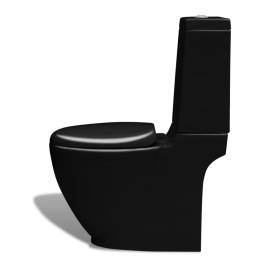 Set toaletă și bideu ceramică negru, 11 image