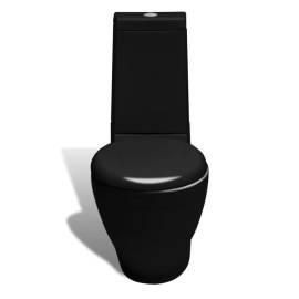 Set toaletă și bideu ceramică negru, 9 image