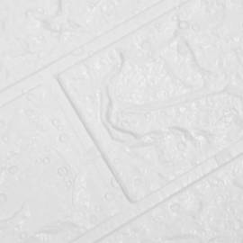 Tapet de perete autocolant 3d, 40 buc., alb, 6 image
