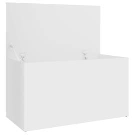 Cufăr de depozitare, alb, 84x42x46 cm, lemn compozit, 8 image