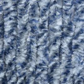 Perdea de insecte, albastru, alb, argintiu, 56x185 cm, chenille, 6 image