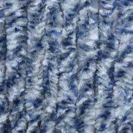 Perdea de insecte, albastru, alb, argintiu, 90x220 cm, chenille, 6 image