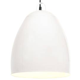 Lampă suspendată industrială, 25 w, alb, 42 cm, e27, rotund