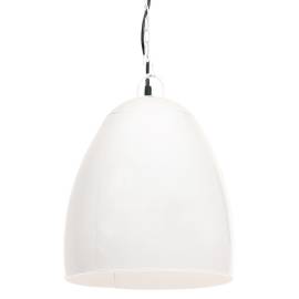 Lampă suspendată industrială, 25 w, alb, 42 cm, e27, rotund, 2 image
