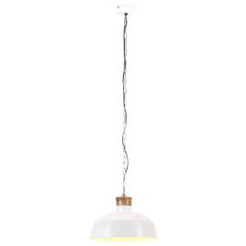 Lampă suspendată industrială, alb, 42 cm, e27, 2 image