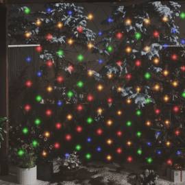 Plasă lumini crăciun colorată 3x3 m 306 led interior/exterior