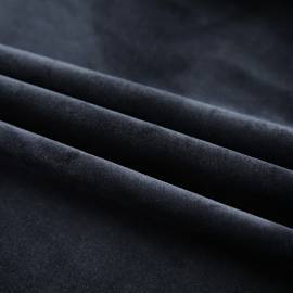 Draperii opace cu cârlige, 2 buc., negru, 140x245 cm, catifea, 3 image