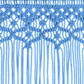 Perdea macrame, albastru, 140 x 240 cm, bumbac, 4 image