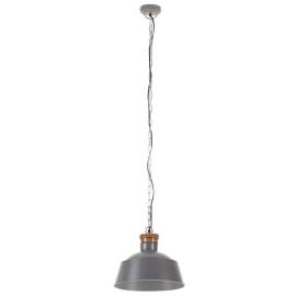 Lampă suspendată industrială, gri, 32 cm, e27, 3 image