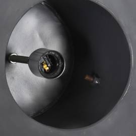Lampă suspendată industrială 25 w gri, 52 cm, mango e27, rotund, 9 image