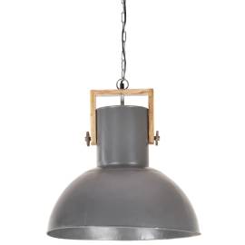 Lampă suspendată industrială 25 w gri, 52 cm, mango e27, rotund, 3 image