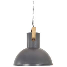 Lampă suspendată industrială 25 w gri, 52 cm, mango e27, rotund, 4 image