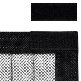 Perdele de ușă anti-insecte cu magnet, 2 buc., negru, 200x80 cm, 6 image