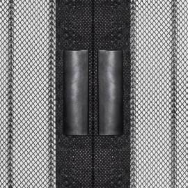 Perdele de ușă anti-insecte cu magnet, 2 buc., negru, 200x80 cm, 5 image