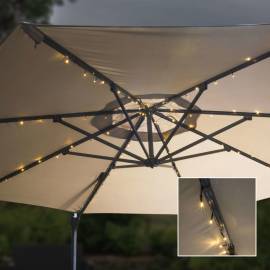 Hi instalație lumini solare cu led pentru umbrelă, 130 cm, 2 image