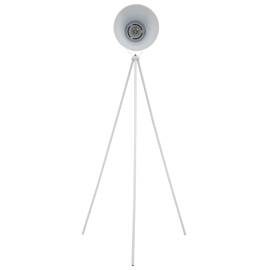 Lampă trepied de podea, alb, metal, e27, 4 image