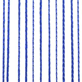 Draperii cu franjuri, 2 buc., 100 x 250 cm, albastru, 3 image
