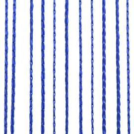 Draperii cu franjuri, 2 buc., 140 x 250 cm, albastru, 3 image
