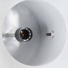 Lampă suspendată industrială 25 w alb, 32 cm, mango e27, rotund, 9 image