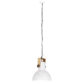 Lampă suspendată industrială 25 w alb, 32 cm, mango e27, rotund, 6 image