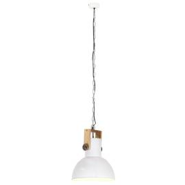 Lampă suspendată industrială 25 w alb, 32 cm, mango e27, rotund, 5 image