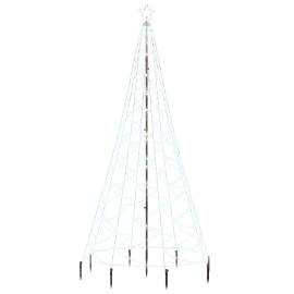 Pom de crăciun cu stâlp de metal, 500 led-uri, alb rece, 3 m, 2 image
