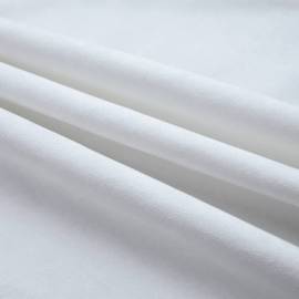 Draperii opace cu inele metalice, 2 buc., alb, 140 x 245 cm, 4 image