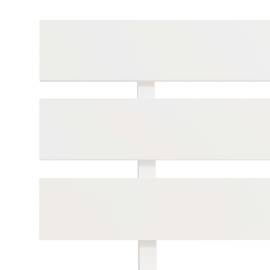 Cadru de pat, alb, 100 x 200 cm, lemn masiv de pin, 6 image