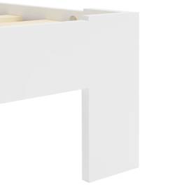 Cadru de pat, alb, 120 x 200 cm, lemn masiv de pin, 5 image