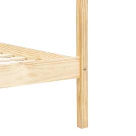 Cadru pat cu baldachin, 100x200 cm, lemn masiv de pin, 6 image