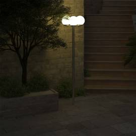 Lampă de grădină cu stâlp, 3 lămpi, 220 cm, 3 image