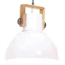 Lampă suspendată industrială, 25 w, alb, 40 cm, e27, rotund