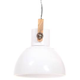 Lampă suspendată industrială, 25 w, alb, 40 cm, e27, rotund, 4 image