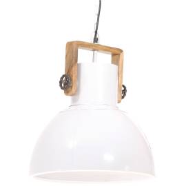 Lampă suspendată industrială, 25 w, alb, 40 cm, e27, rotund, 2 image