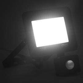 Proiector led cu senzor, 30 w, alb rece, 2 image