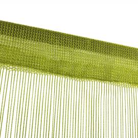 Draperii cu franjuri, 2 buc., 140 x 250 cm, verde, 4 image