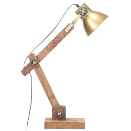 Lampă de birou industrială, alamă, 58x18x90 cm, e27, rotund, 4 image