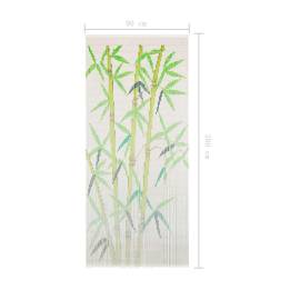 Perdea de ușă pentru insecte, 90 x 200 cm, bambus, 6 image