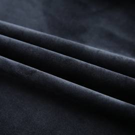 Draperii opace cu cârlige, 2 buc., negru, 140x175 cm, catifea, 3 image