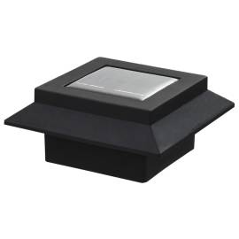 Lămpi solare de exterior cu led, 6 buc, negru, 12 cm, pătrat, 9 image