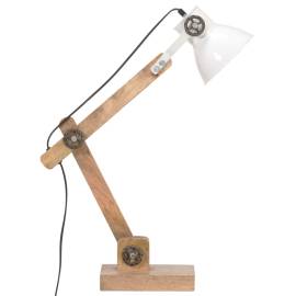 Lampă de birou industrială, alb, 58x18x90 cm, e27, rotund, 4 image