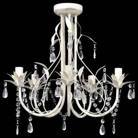 Lampă de plafon suspendată, candelabru cristal, elegant, 5 becuri, 4 image