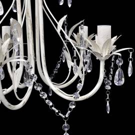 Lampă de plafon suspendată, candelabru cristal, elegant, 5 becuri, 3 image