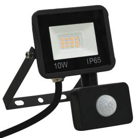 Proiector led cu senzor, 10 w, alb cald, 3 image