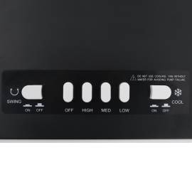 Răcitor de aer mobil 3-în-1, alb și negru, 61x31x27 cm, 65 w, 11 image