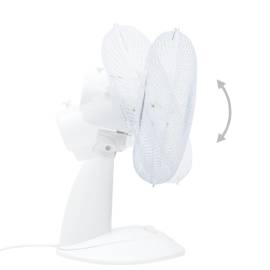 Ventilator de masă cu 3 viteze, alb, 30 cm, 40 w, 6 image